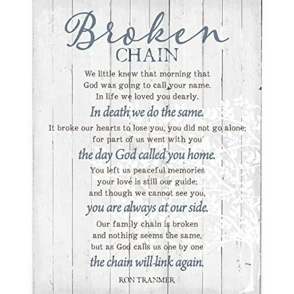 DEXSA Broken Chain 11.75 x 15 Wood Plank Look Wall Art Plaque