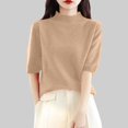 thumbnail image 2 of TTUHYWXI Women's Summer Lightweight Tops Short Sleeve Dressy Blouse (Rose Gold, M), 2 of 5