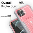 thumbnail image 3 of FITO For iPhone 12 Pro Max Case, Phone Case with Screen Protector and Kickstand (Pink), 3 of 7