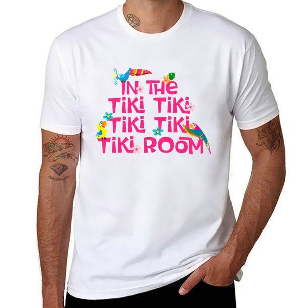 Camiseta Tiki Room s ropa de verano camisetas de moda coreana para hombre