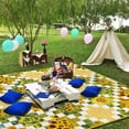 thumbnail image 4 of Extra Large Picnic Blankets Waterproof Foldable (60"x 80") Beach Blanket Waterproof Sandproof,3-Layer Thicking Mat Outdoor Packable Camping Blanket, 4 of 6