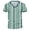 Green, variant on European Striped Men Casual Sports V Neck Short Sleeve Tennis T Shirt Comfortable Fitness Summer Trend Tee