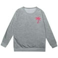 thumbnail image 2 of PMVFHDE Chandails en Molleton d'Automne pour Filles à Capuche Imprimé Lettres Décontracté Gris,100, 2 of 4