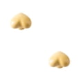 thumbnail image 3 of kurtrusly Cabinet Handle Heart Shape Solid Color Replacement Decorative Home Kitchen Bathroom Drawer Door Pull Knob Accessories Yellow 2Set, 3 of 6