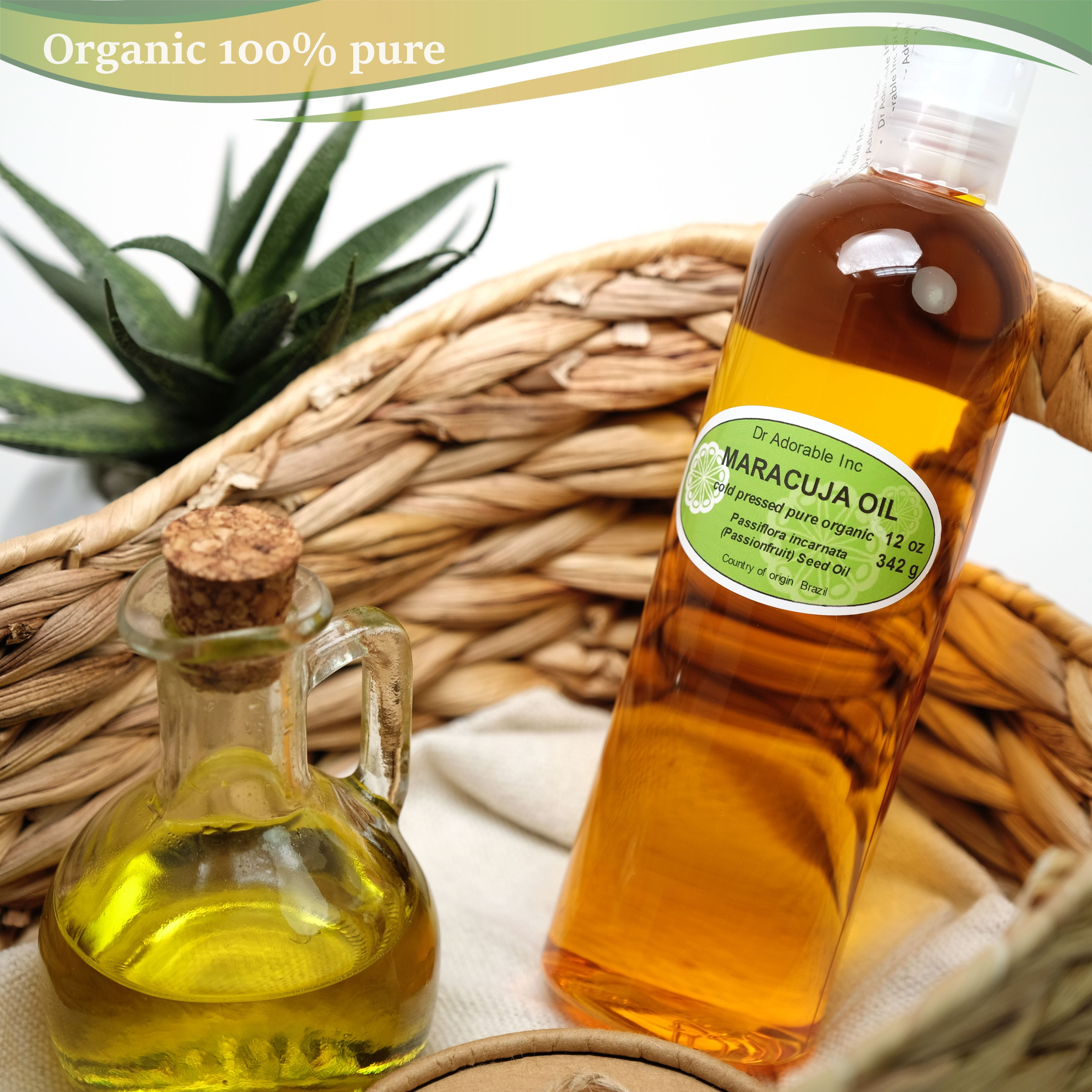 Dr Adorable - 24 oz - Maracuja Seed Oil - 100% Pure Organic Passionfruit Cold Pressed Moisturizing Oil For Face Skin Hair Anti Aging (2 of 12 oz)