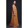 thumbnail image 3 of Bimba Robe de Nuit Orange à Feuilles Florales et Roses Imprimées pour Femmes Longue à Bretelles Spaghetti Robe Maxi Vêtement de Nuit Robe X-Grand, 3 of 5
