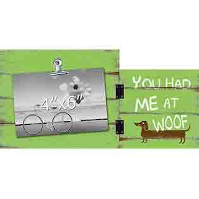 Green Woof Vintage Photo Clip Fold Wood Photo Clip