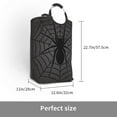 thumbnail image 3 of KLL Black Spider On Web 1 Laundry Hamper,Large Canvas Fabric Lightweight Storage Basket Toy Organizer Dirty Clothes Collapsible Waterproof, 3 of 6