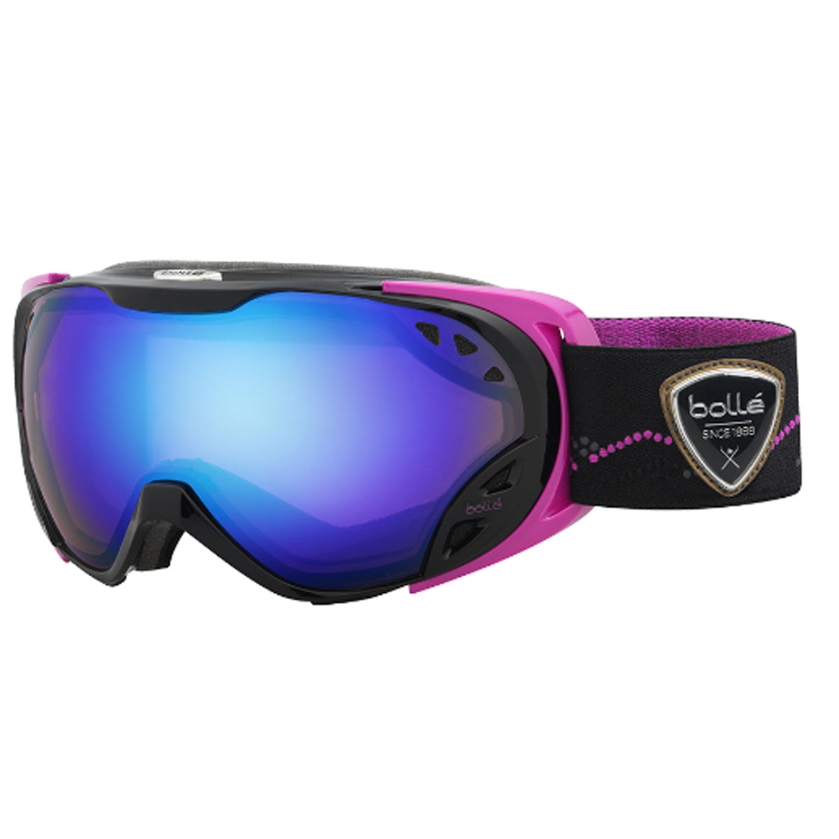 Bolle Winter Duchess Black & Pink Aurora 21461 Ski Goggles AF Double