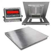 4'x4' (48"x48") Stainless Steel Floor Scale & Indicator | 1,000 lbs x .2 lbs