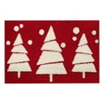 thumbnail image 2 of Tyidzon Christmas Doormat Holiday Door Mat Winter Christmas Tree Indoor/Outdoor Welcome Mat Floor Doormat for Home Decorations Christmas Rug Entryway Front Porch Decor, Red, 15.7X23.6 Inch, 2 of 8