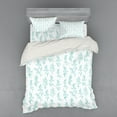 thumbnail image 1 of Ambesonne Nature Bedding Set 4 Pcs, Floral Fresh Plants, Queen, Green Cream, 1 of 3