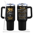 thumbnail image 1 of Vaso de café Muilzon To My Son 1.2 L con asa y pajita, 1 of 7