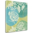 thumbnail image 1 of "Floral Decal Turquoise I" By Veronique Charron, Giclee on Gallery Wrap Canvas, 1 of 2