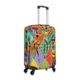 thumbnail image 3 of Easygdp Dancing African Womans Print Elastic and Washable Suitcase Protective Cover with Hidden Zipper Fits 18-32 inch Luggage -Small, 3 of 9