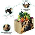 thumbnail image 3 of Shepherd Dog Collapsible Oxford Cloth Tote Bag: Reusable, Foldable, and Large Capacity - Ideal Laundry, Cube, and Bucket Organizer, 3 of 7