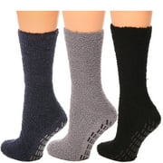 Hospital Socks Women Men Non Skid Gripper Cozy Socks DEBRA WEITZNER 3 Pairs