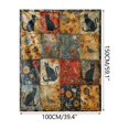 thumbnail image 5 of AuroraX Soft Throw Blanket,Couch Flannel Cat Quilt Throws,Winter All Season Bedroom Valentines Day Decor, 5 of 5