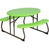 Lifetime Kid's Oval Picnic Table, Lime Green