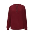 thumbnail image 6 of FDGIU Women's Fall Winter Ribbed Knit Tunic Sweater - Long Sleeve Crewneck Casual Pullover, 6 of 7