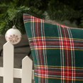 thumbnail image 4 of AUQ 2026 New Pack of 2 Christmas Plaid Decorative Throw Pillow Covers Scottish Tartan Cushion Case for Farmhouse Home Holiday Decor Red and Green,18 X 18 Inches, 4 of 6