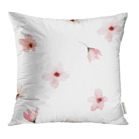CMFUN Drawing Watercolor Floral Flower Pastel Watercolour Aquarelle Artistic Blossom Pillowcase Cushion Cases 18x18