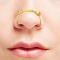 thumbnail image 4 of Stainless Steel Nose Chain - 4PCS Non Piercing Nose Ring Jewelry Nostril Chain, 4 of 9