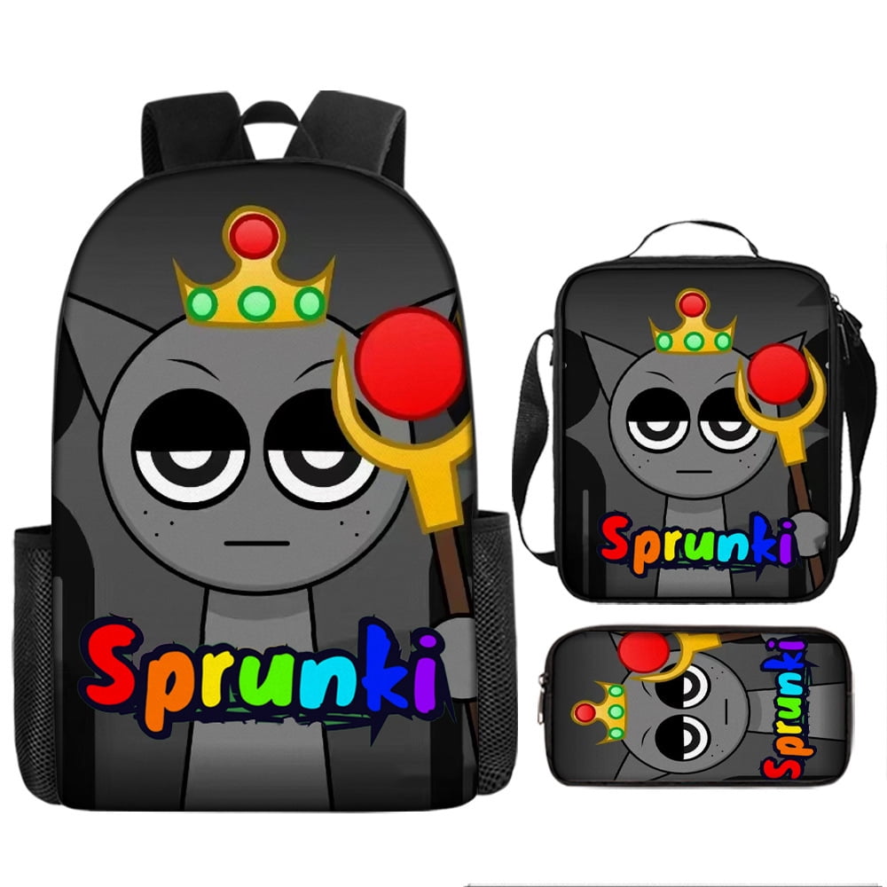 WovenWink Sprunky Backpacks, Sprunki Back Packs Pencil Bags Crossbody Bags Games Mochila Travel Back Packs, Best Gifts for Game Fans Birthday Graduation Theme Party