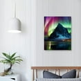 thumbnail image 3 of ONETECH  Aurora Borealis Canvas Wall Art Colorful Northern Lights Prints Painting Artwork for Living Room Bedroom Office Modern Wall Decoration Scenery Framed Picture Ready to Hang, 3 of 4