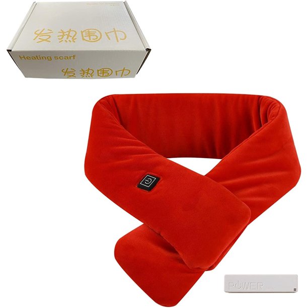 Bufanda de cuello calentada con Carga inteligente Usb, bufanda cálida de invierno para hombres y mujeres, almohadilla calefactora para el cuello, bufanda para acampar al aire libre y senderi