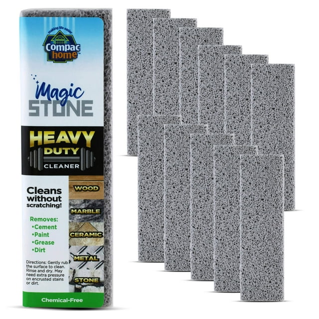 Compac Home Magic Stone Heavy Duty Cleaning Stick, Removes Paint, Cement, Rust, Grease from Wood, Stone, Ceramic 12pk