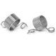 thumbnail image 1 of Stainless Steel Braided Thimbles Stainless Steel Braided Finger Rings Yarn Guide Coiled Finger Thimbles Knitting Sewing Accessories (silver) (2pcs), 1 of 4