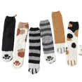 thumbnail image 1 of Fluffy cat socks with cat paws 6 different pairs, 1 of 5