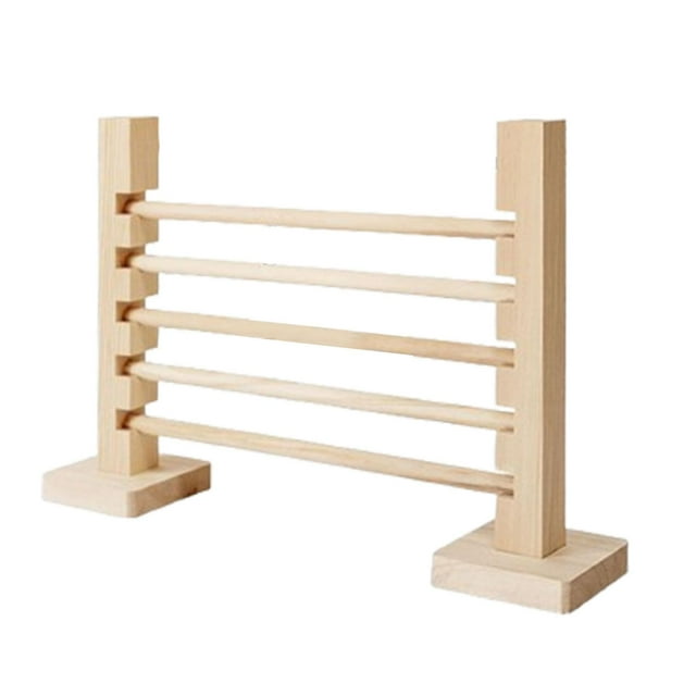 Guardoinrt Pet Hurdle Jump Hoop Rabbit Training Bar Adjustable Height Engaging Obstacle For Small Pets Rabbit Jump Bar