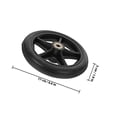 thumbnail image 2 of CRILSTYLEO 4Pcs Black Rubber Replacement Rear Wheels for Wheelchairs Compatible with Most Walker Models, 2 of 8