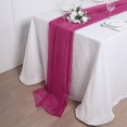 thumbnail image 5 of BalsaCircle 72" Fuchsia Extra Premium Chiffon Table Top Runner Wedding Party Linens Decorations, 5 of 7
