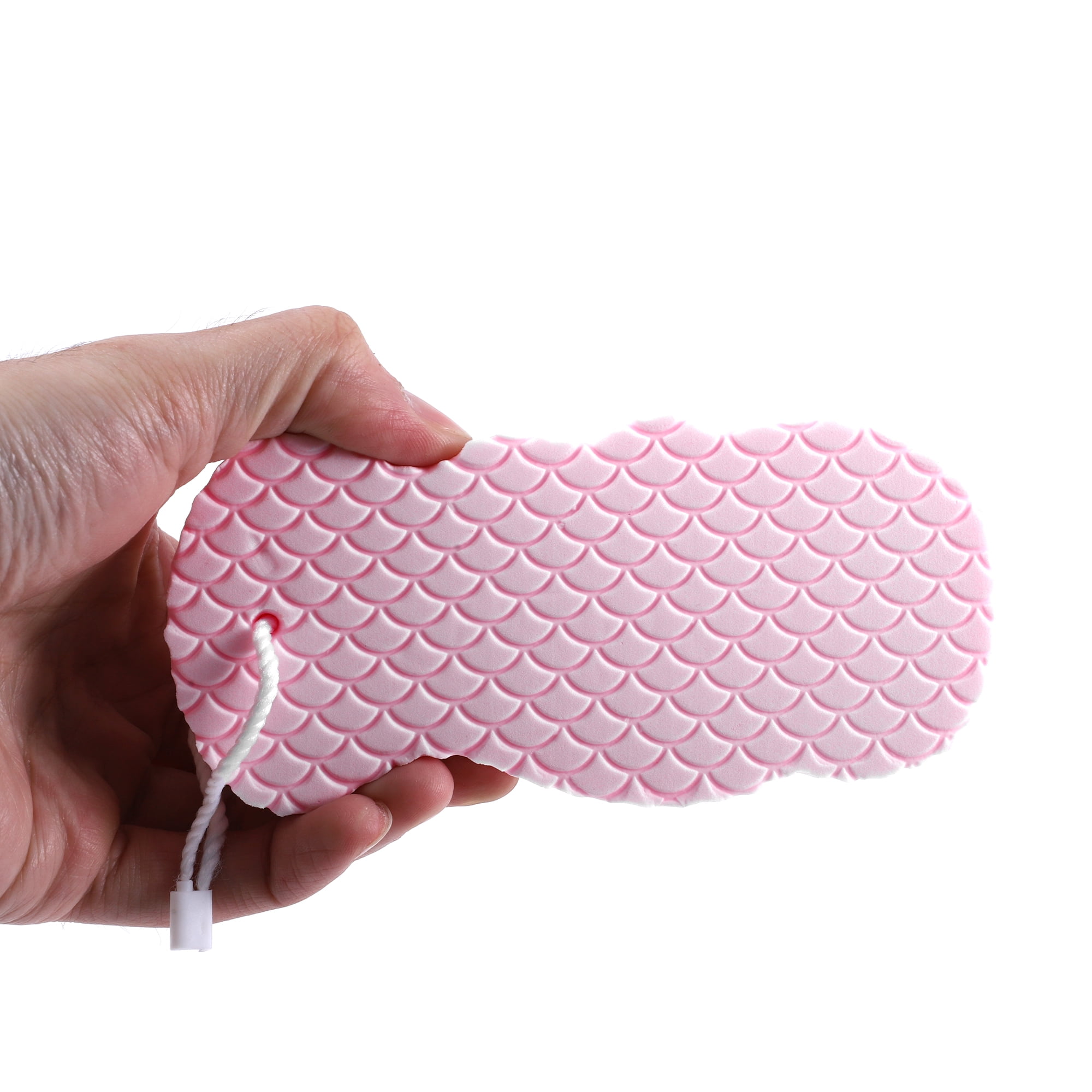 Unique Bargains 1pc Bath Shower Loofah Sponge for Exfoliating Skin Pink