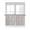 Dark gray, variant on Half Window Curtains 24 Inches Long, Farmhouse Sage Green Window Treatment Curtain Drapes, Vintage Flower Leaf Botanical Short Curtains Tiers for Kitchen Over Sink, 27.5"x24", 2 Panels