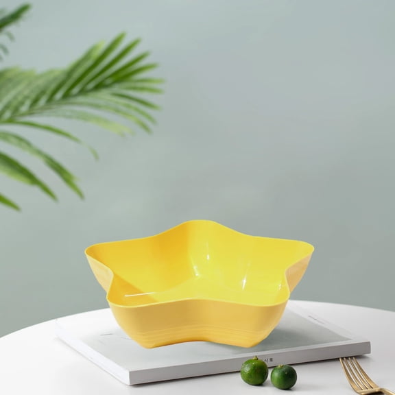 Divided Fruit Tray, Snack Serving Tray for Coffee face, Lightweight synthetic Dessert Platter for Home Kitchen Candy and Dried Fruit