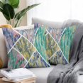 thumbnail image 3 of Outdoor Pillow Cover Abstract Mable Set of 2 Waterproof Throw Pillowcases Geometic Modern Decorative Patio Furniture Pillows for Couch Garden Indoor & Outdoor Use, 3 of 9