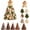 Elf, variant on Kiaxzid DIY Quilted Christmas Tree Kit, 3D Quilt Kits for Beginners, Elf | 3D Padded Sewing Project Patchwork Craft Kitswith Fabric and Pattern, Creative DIY Gift for Adults Beginners