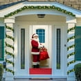thumbnail image 4 of Christmas Door Cover, Festive Santa Stuck on Door Curtain Decoration for Home Indoor Outdoor Holiday Party, Funny Christmas Scene Layout Background Cover Door Hanging Decor, 4 of 6