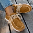 thumbnail image 2 of Pandaie Mocassins pour Femmes Confortables à Lacets Classiques Rétro Espadrilles Affaires Formelles Travail Marche Course Chaussures Décontractées Orange 9, 2 of 7