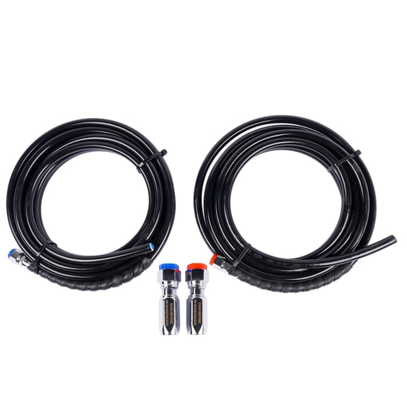 NEWZQ Set of 2 20ft Hydraulic Outboard Steering Hoses Kit TPEE Marine Boat Hose 300 HP with 9/16"-18UNF Fitting HO5120