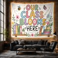 thumbnail image 6 of Class Blooms Here with Bubble Letter Rows Words, Inspirational Illustration for Quote Lovers, Typography Wall Art, Valentine'S Day Gift, Tapestry Wall Hanging for Bedroom and Dorm, 6 of 7