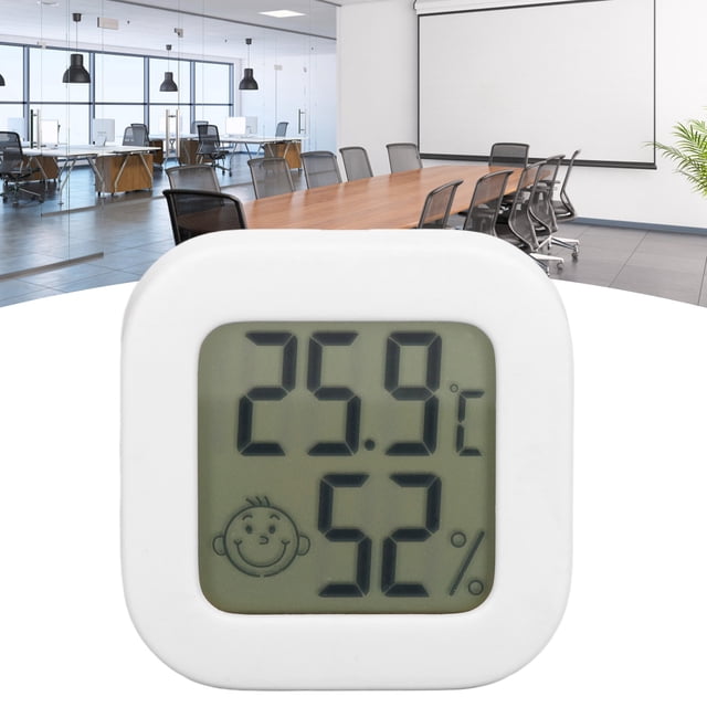 Medidor De Temperatura, Pequeño Error 10~99%RH -10~70 Grados Celsius Colocación Libre De Termómetro Con Batería Incorporada Para Interiores