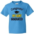 thumbnail image 3 of Inktastic Congrats My Aunt Graduated with Cap Youth T-Shirt, 3 of 5
