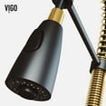 thumbnail image 3 of VIGO Brant Single Handle Pull-Down Sprayer Kitchen Faucet in Matte Brushed Gold and Matte Black, 3 of 14