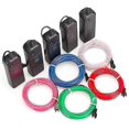 thumbnail image 3 of Battery Powered Neon LED Light Glow EL Wire String Strip Rope Tube Party Decor, 3 of 4
