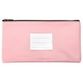 thumbnail image 1 of Uxcell 11x6" Bolsa de Depósito de Dinero con Cierre, Monedero de Cuero Sintético con Ventana Transparente, Rosa, 1 of 6